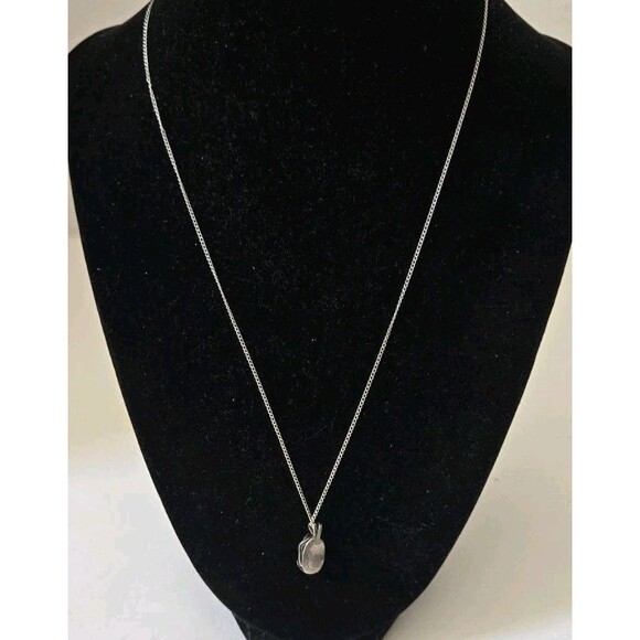 Vintage Sterling Silver Egyptian Scarab Beetle Pendant Chain Necklace 19" - Picture 6 of 11